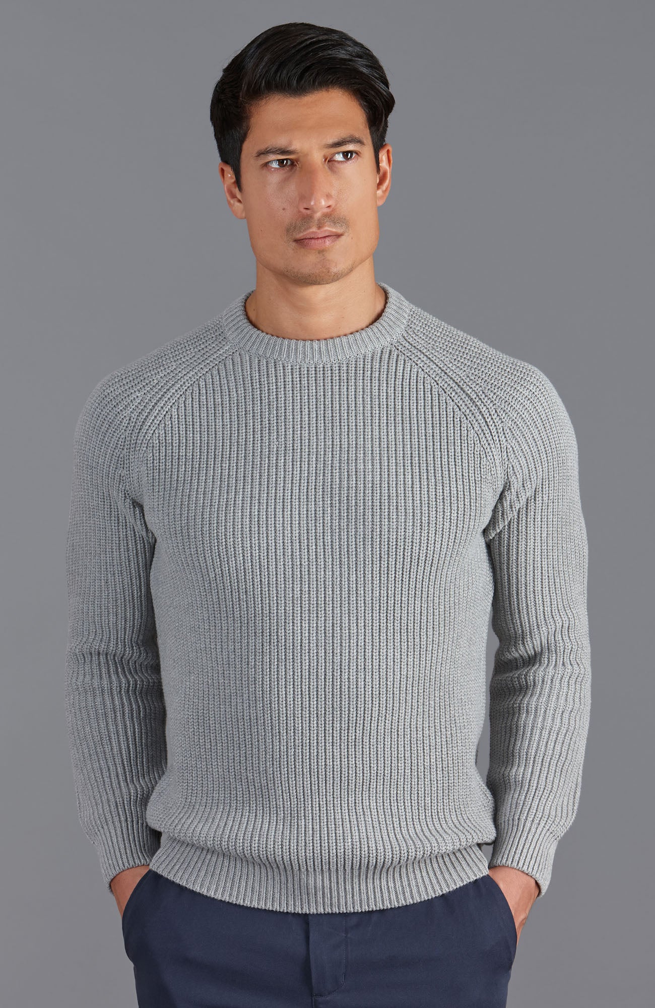 English Rib knit sweater (232M2274100CY83607) for Man