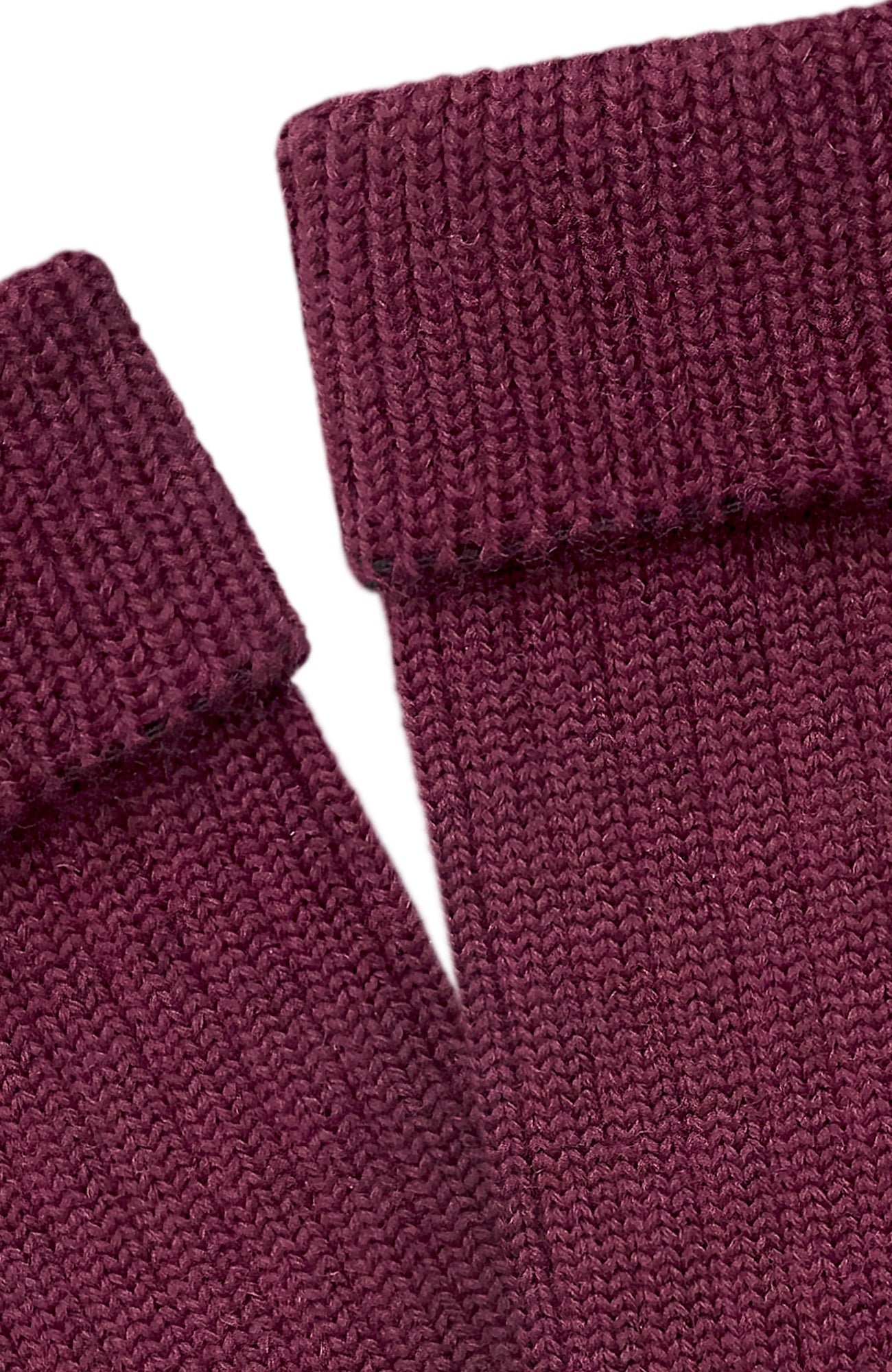 burgundy wool socks