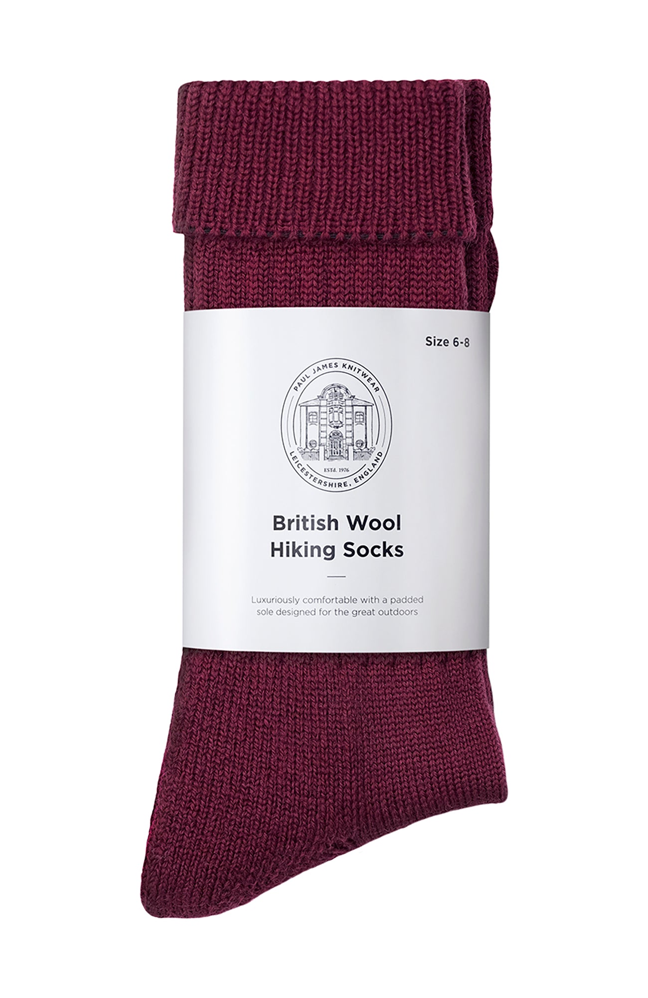 burgundy wool socks