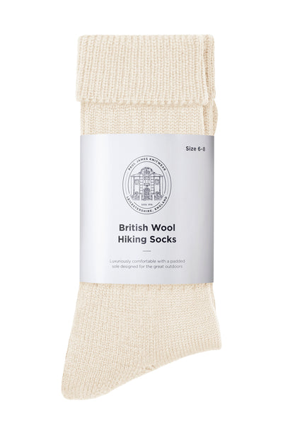 cream wool socks