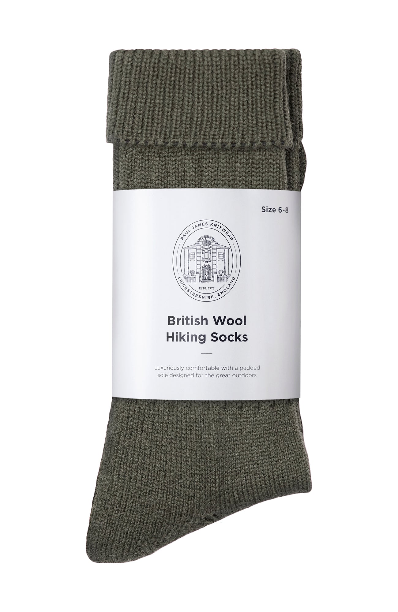 green wool socks