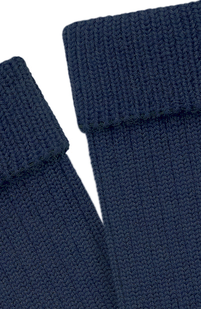 navy wool socks