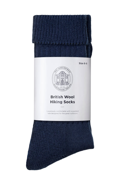 navy wool socks