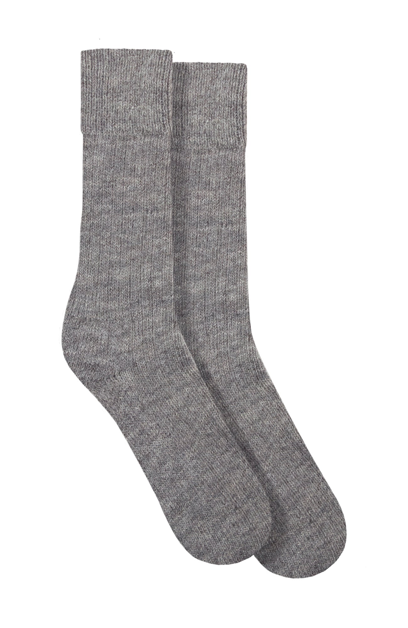 grey alpaca walking sock