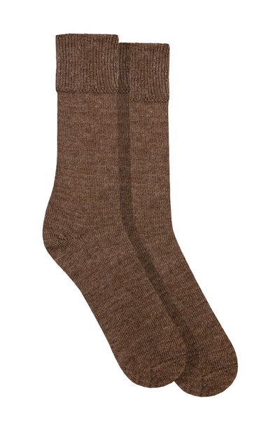 brown alpaca socks