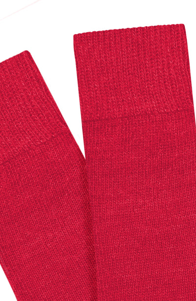 red alpaca socks