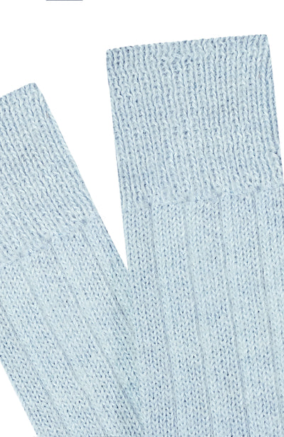 blue alpaca bed socks