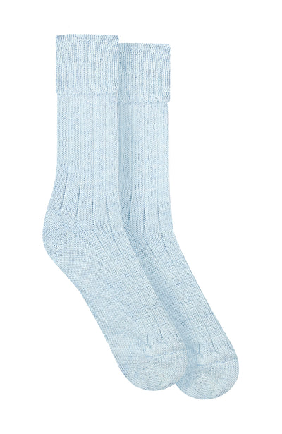 blue alpaca bed socks