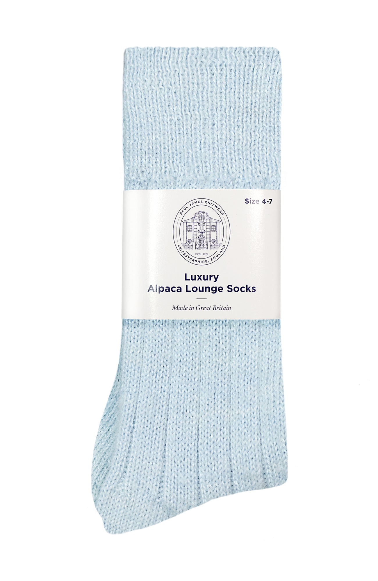 blue alpaca bed socks