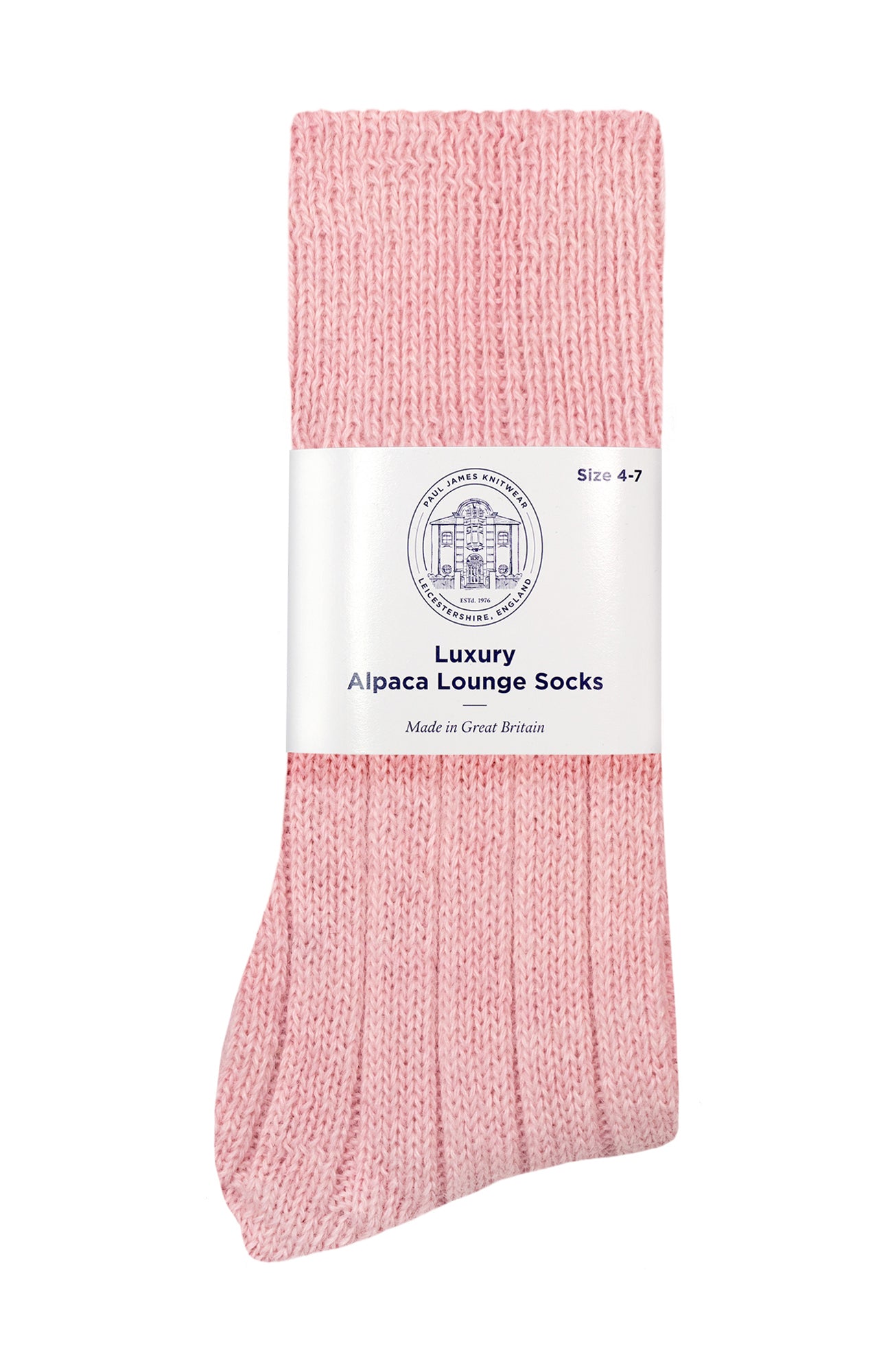 pink alpaca bed socks