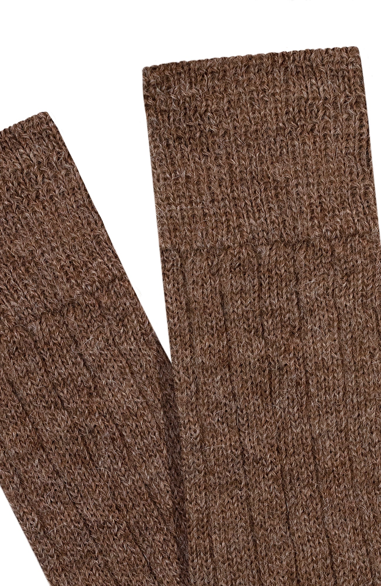 brown alpaca bed socks