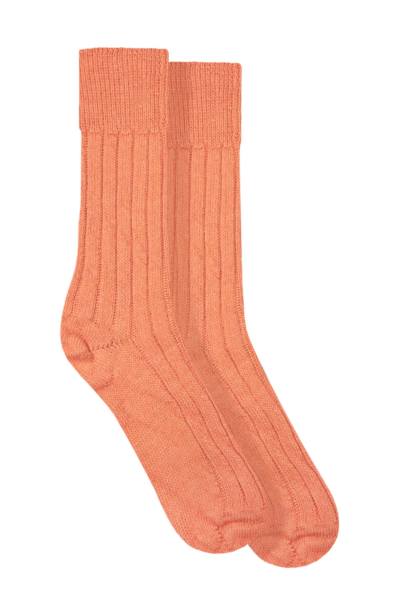 orange alpaca bed socks