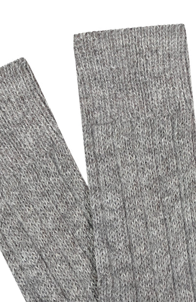 grey alpaca bed socks