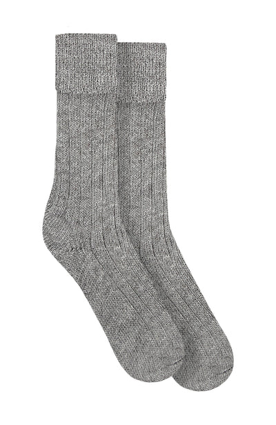 grey alpaca bed socks