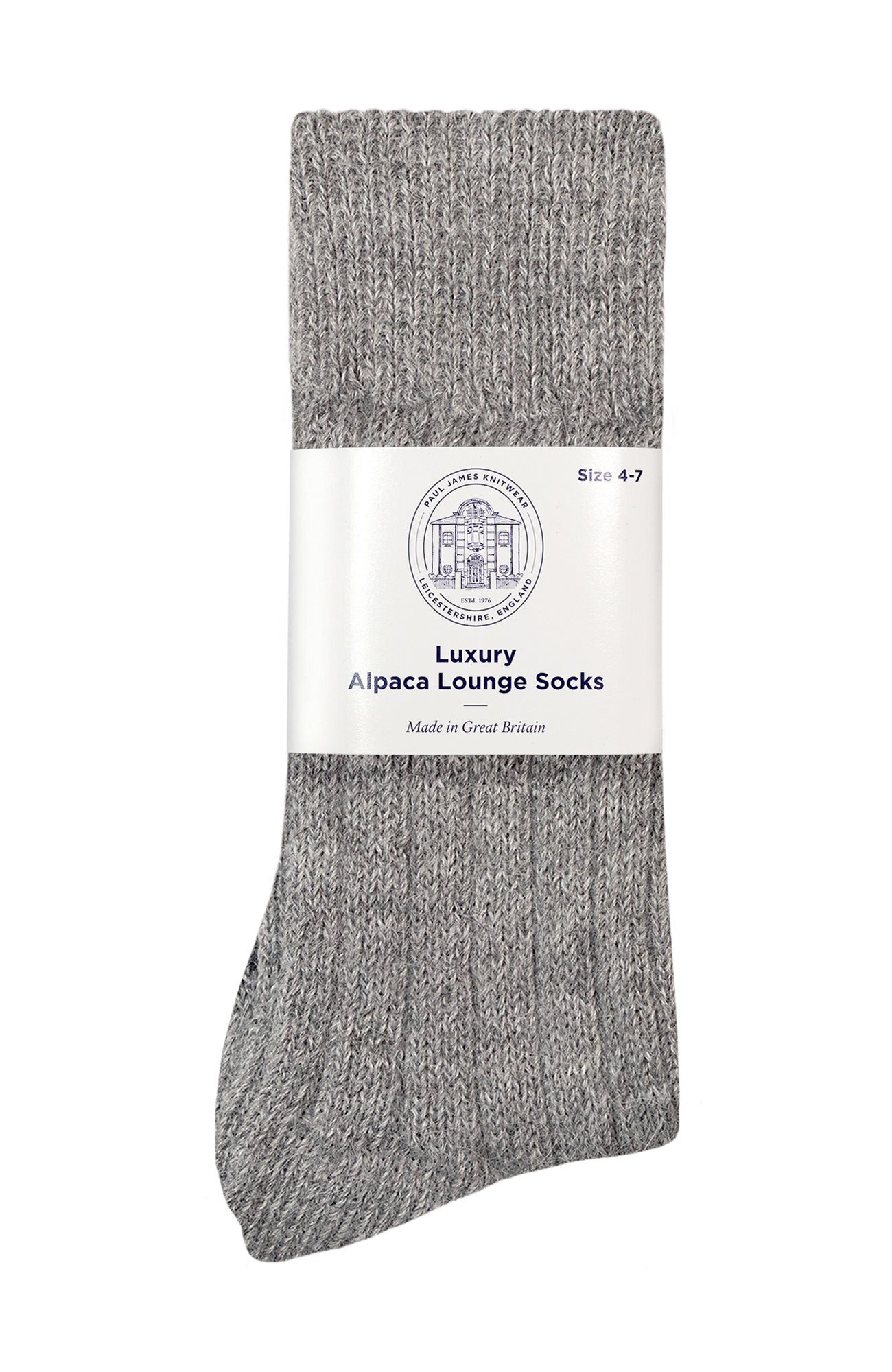 grey alpaca bed socks