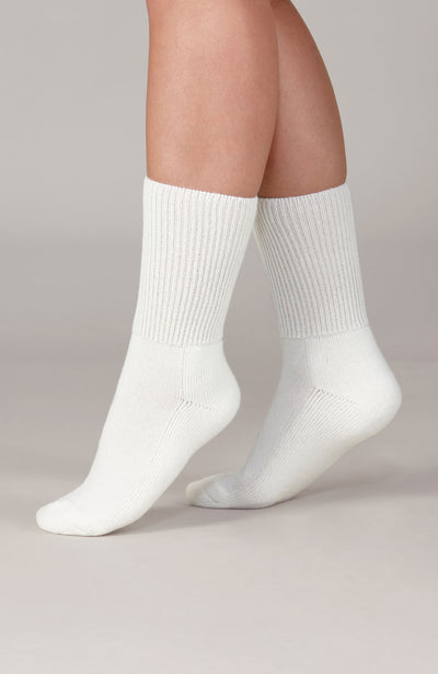 white premium cashmere bed socks