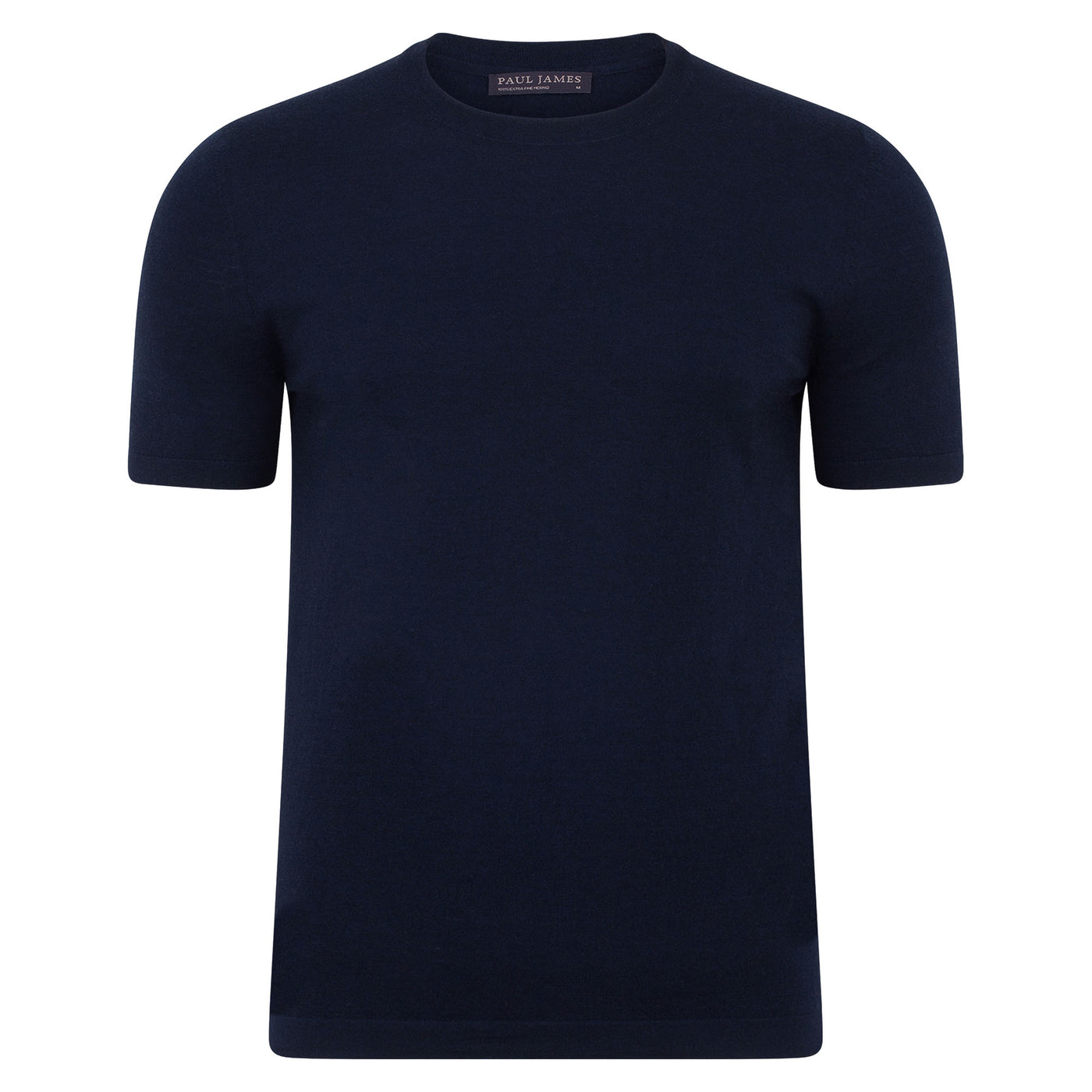 navy mens merino wool t-shirt