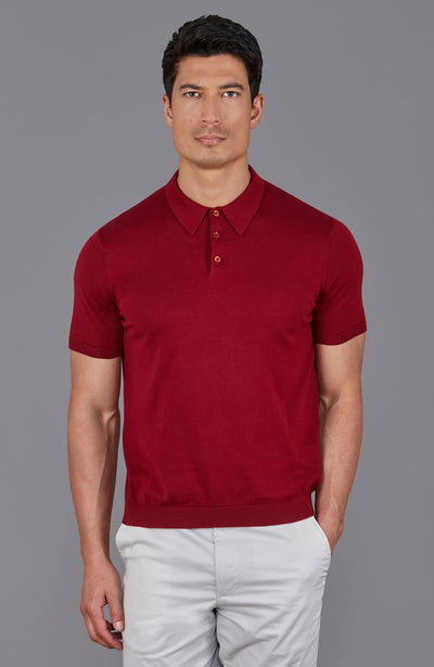 burgundy mens polo shirt short sleeve