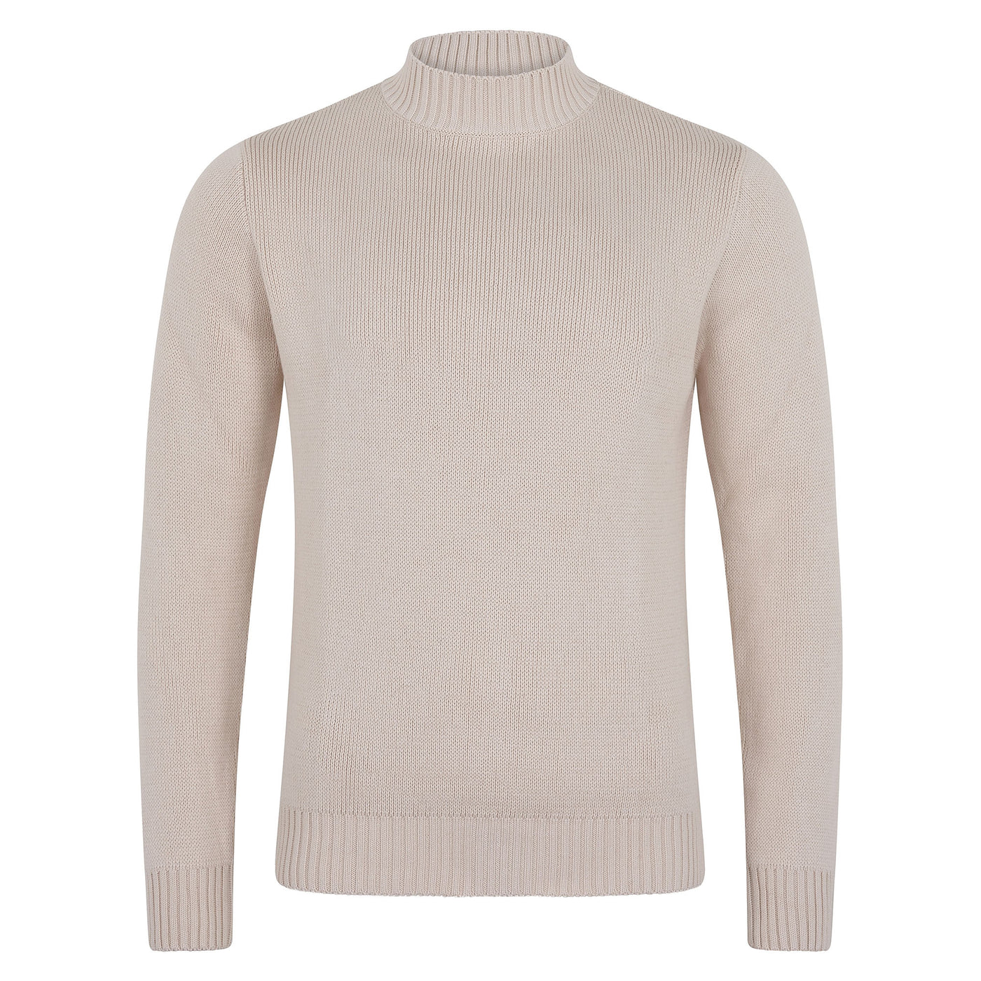 ecru mens mock turtle neck sweater