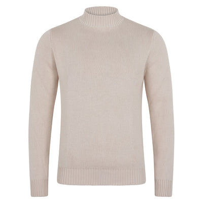 ecru mens mock turtle neck sweater