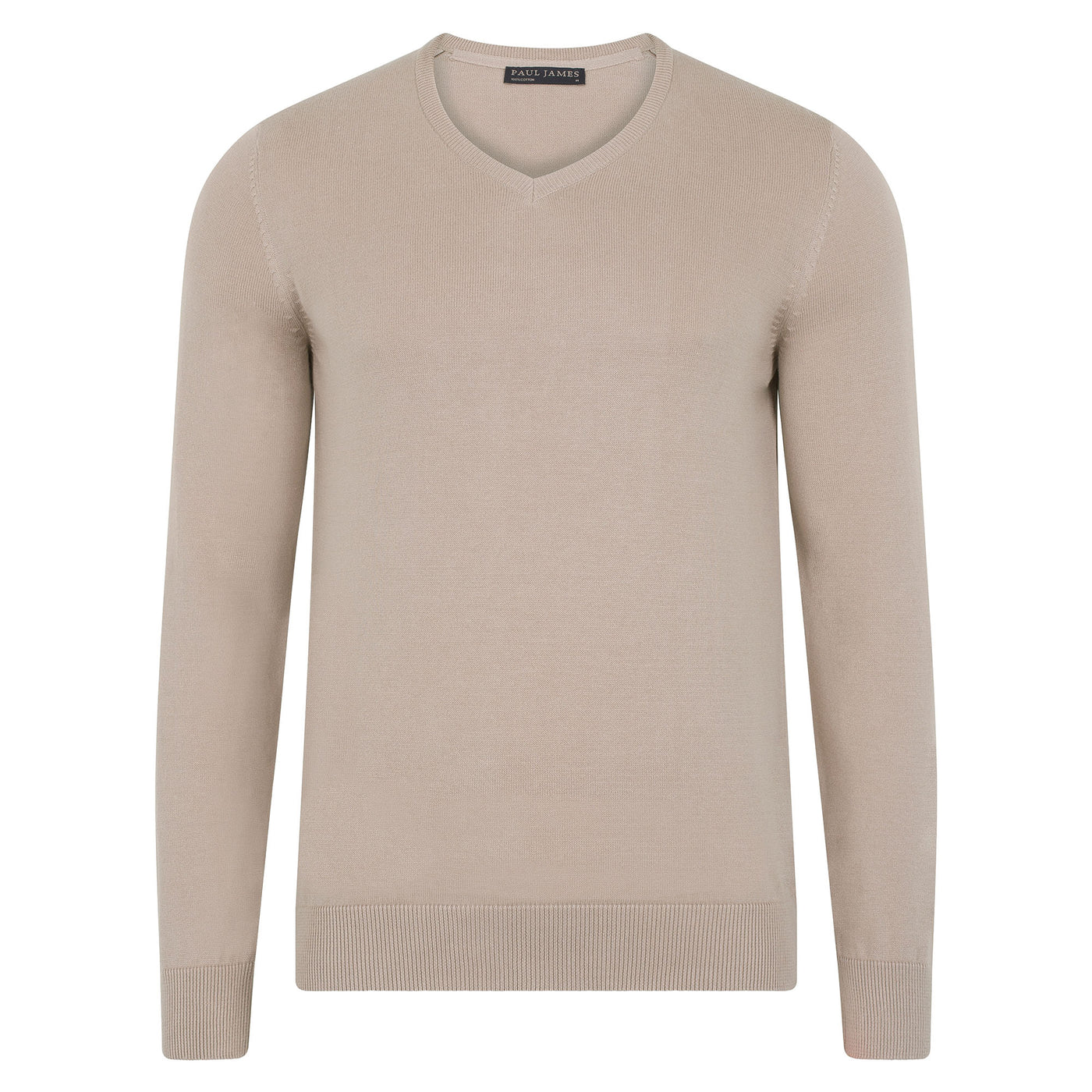 Mens Lighweight Cotton V-Neck Jumper