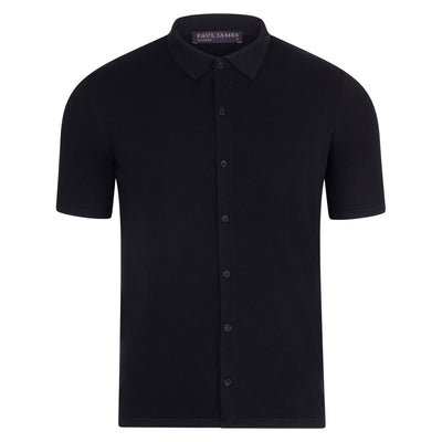 black mens short sleeve shirt