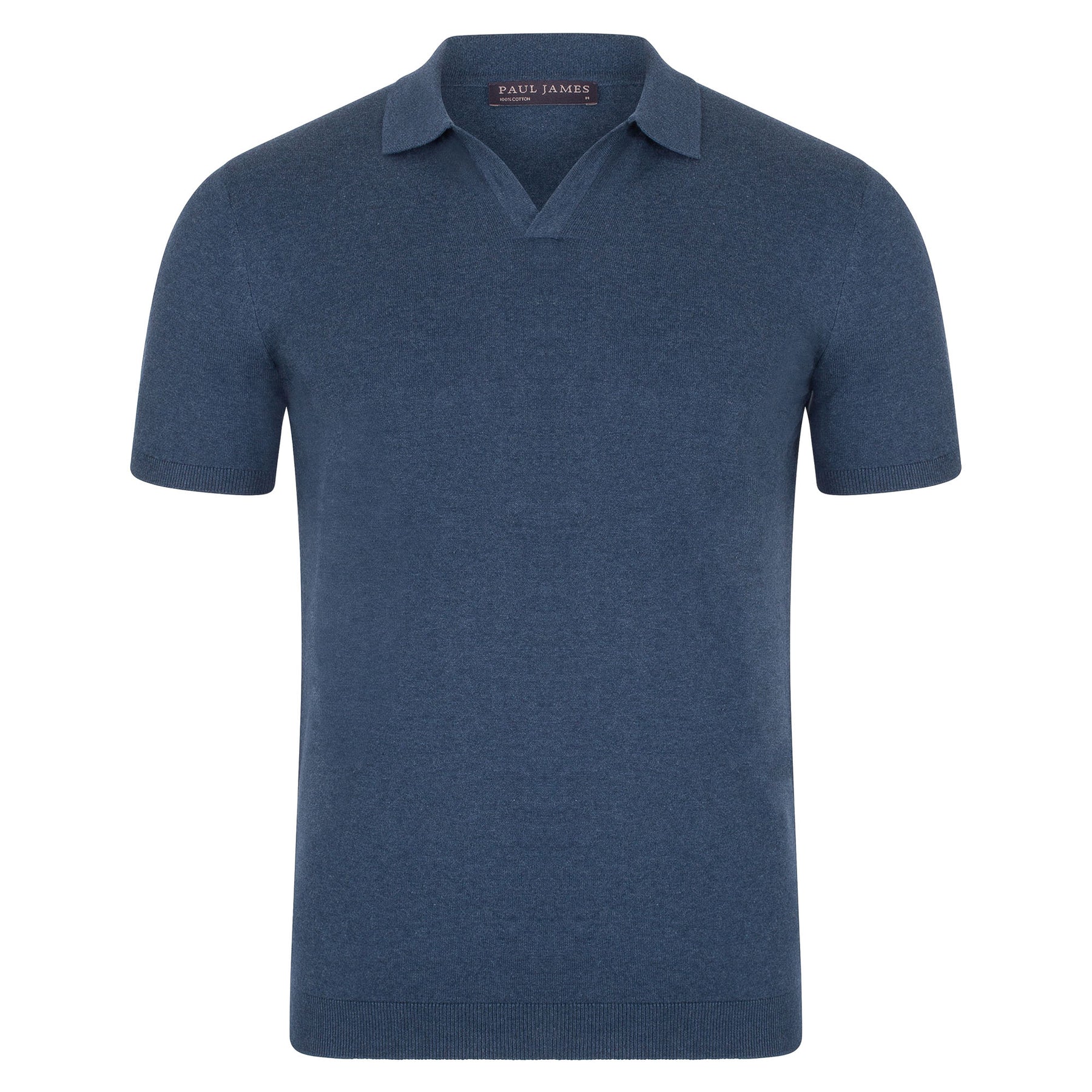 Mens Ultra Fine Cotton Buttonless Polo Shirt – Paul James Knitwear