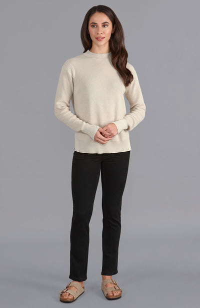 linen womens fisherman jumper