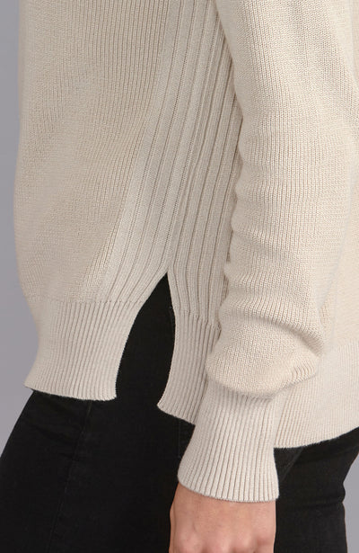 linen womens fisherman jumper