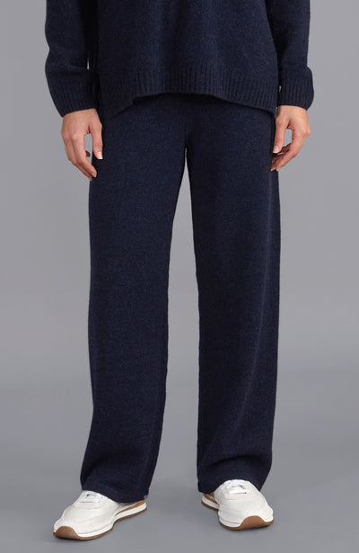 navy womens lambswool trousers