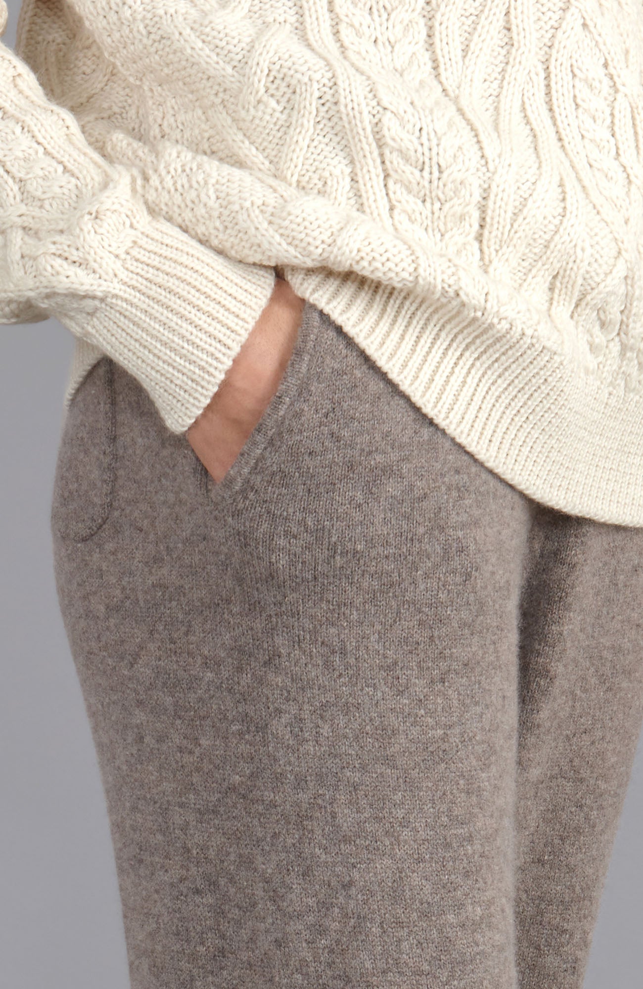 brown lambswool trousers