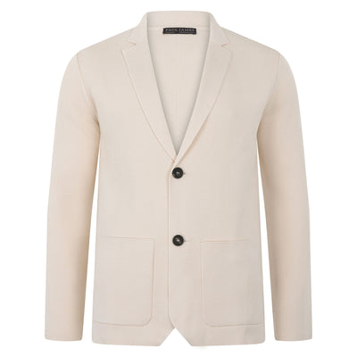 ecru mens knitted blazer