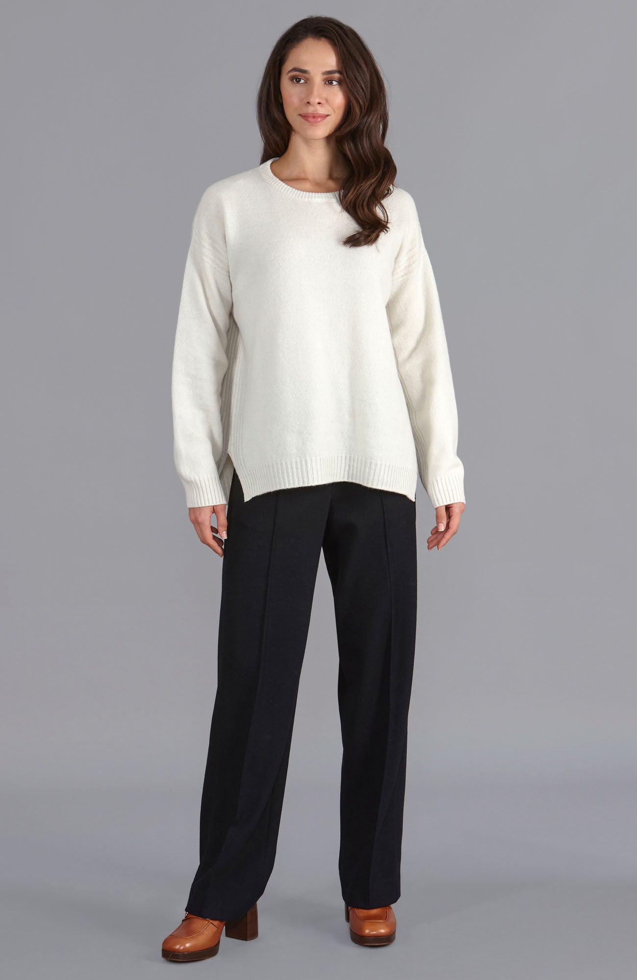 white womens lambswool jumper