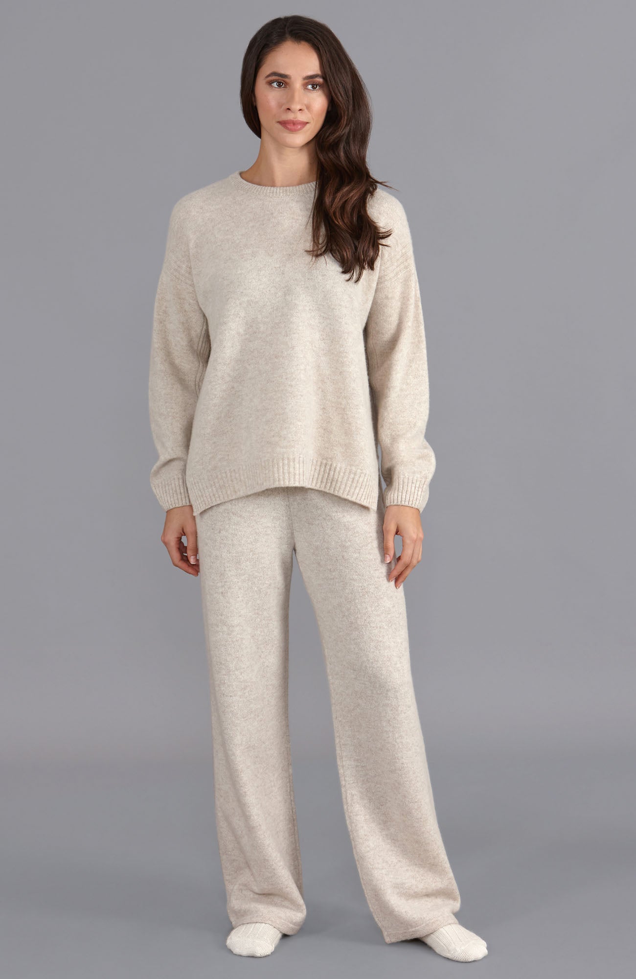 Womens Lambswool Drop Shoulder Jumper