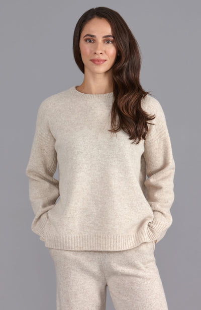 Womens Lambswool Drop Shoulder Jumper