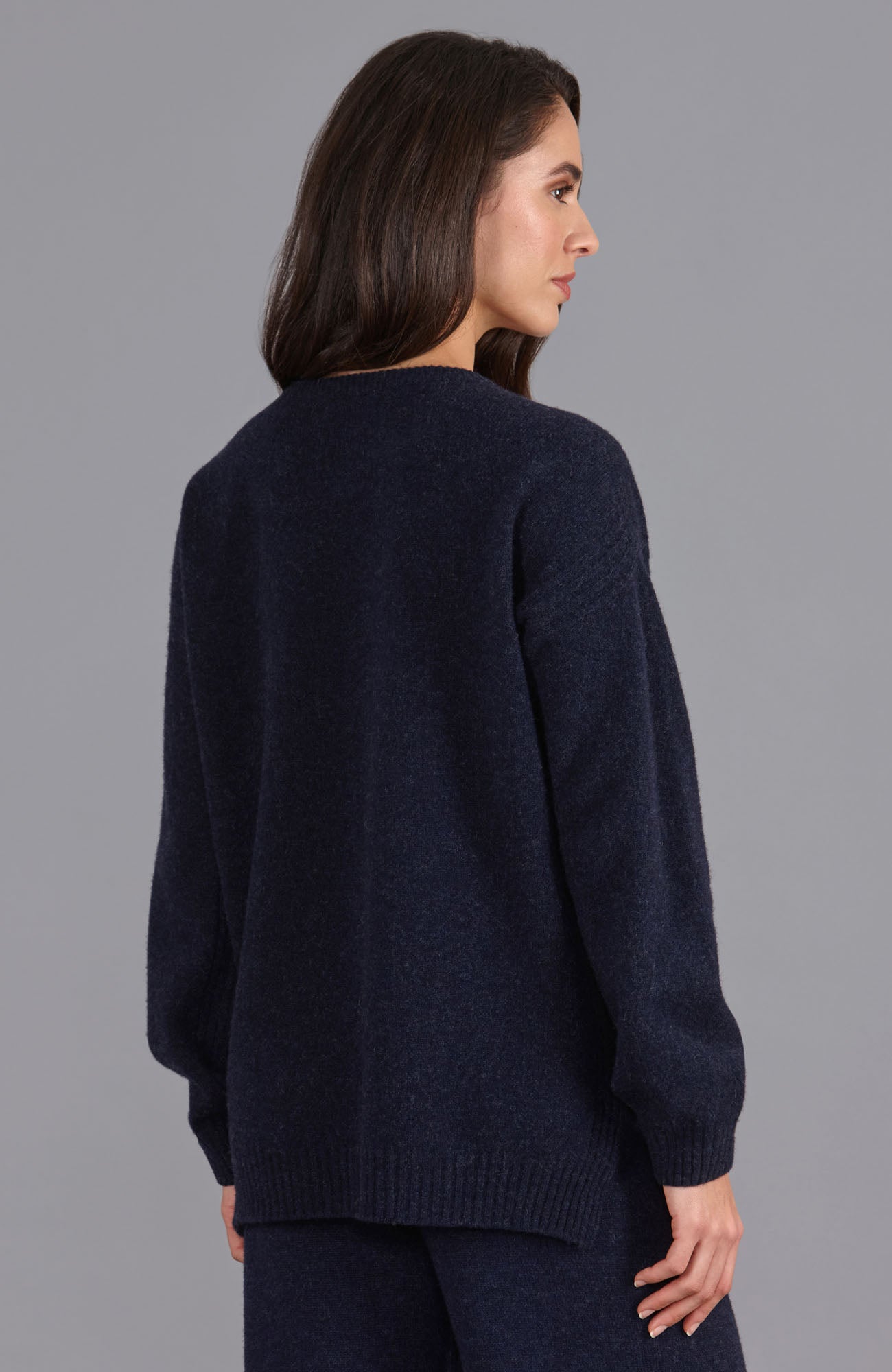 navy womens lambswool jumper