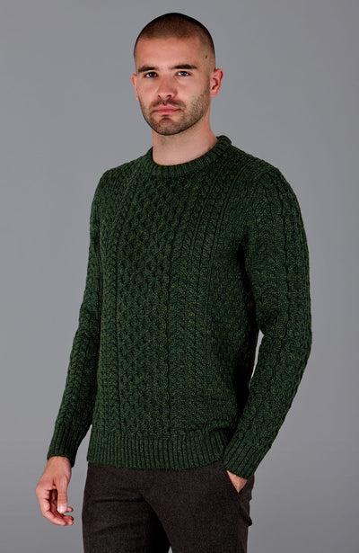 Mens Fisherman's British Wool Cable Jumper