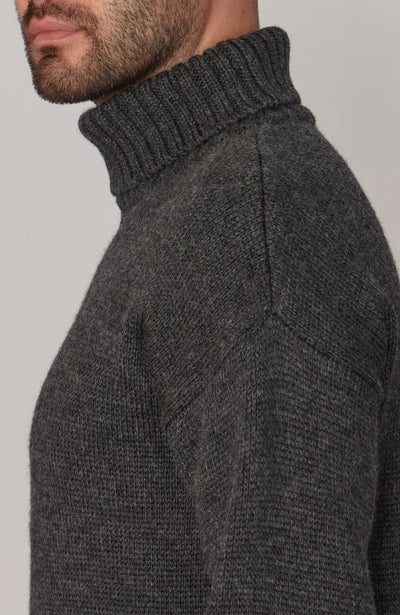 grey mens wool Submariner jumper