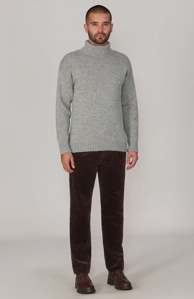 grey mens wool submariner jumper