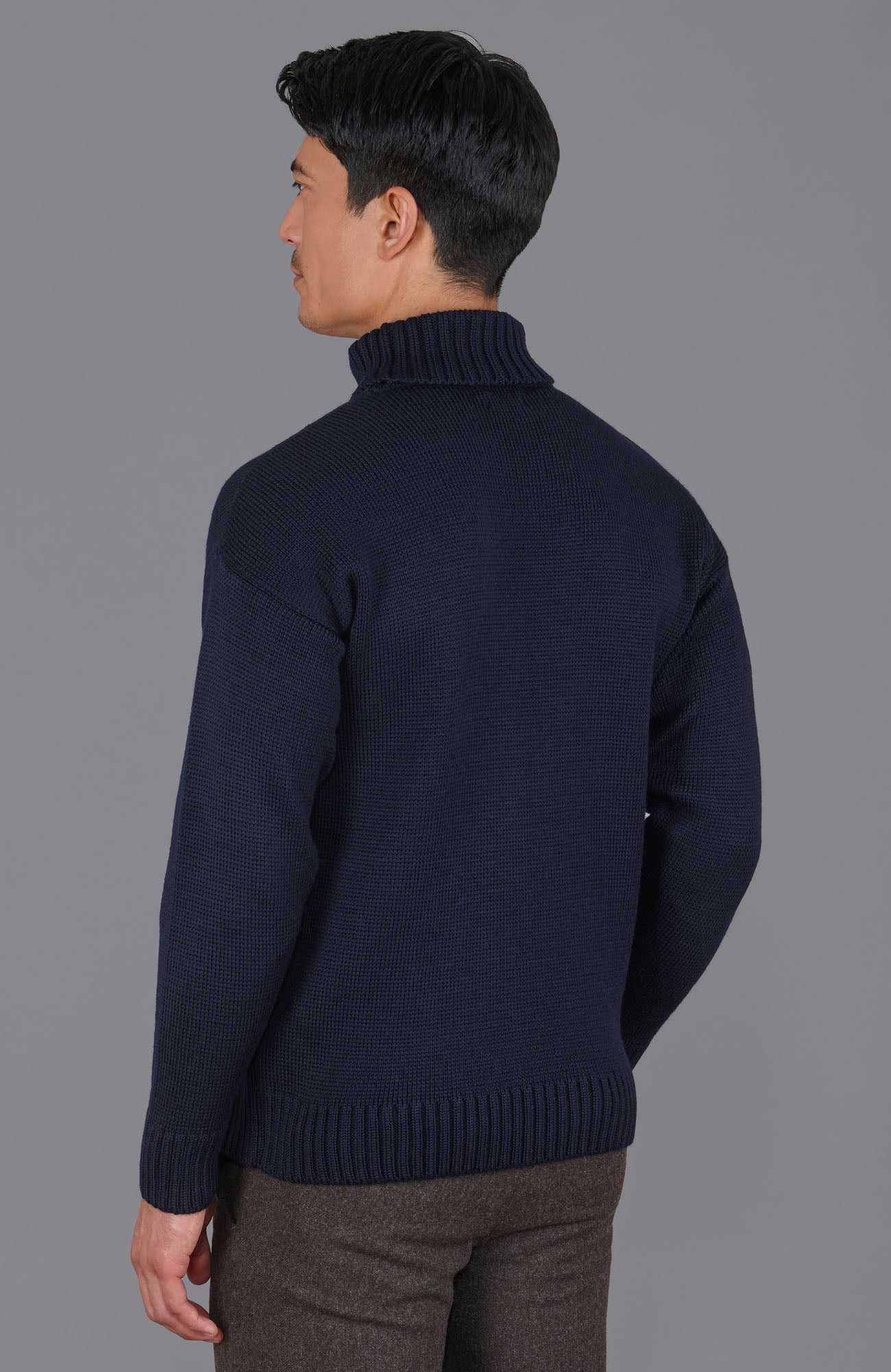 The Modern Submariner - Roll Neck Merino Wool Jumper