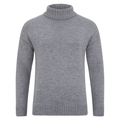 grey mens wool submariner jumper