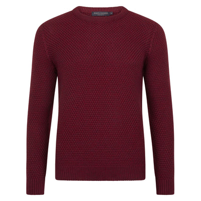 burgundy mens wool jumper