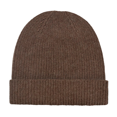 brown cashmere beanie