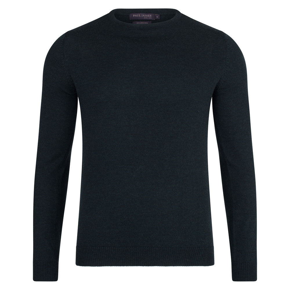 green mens merino wool jumper