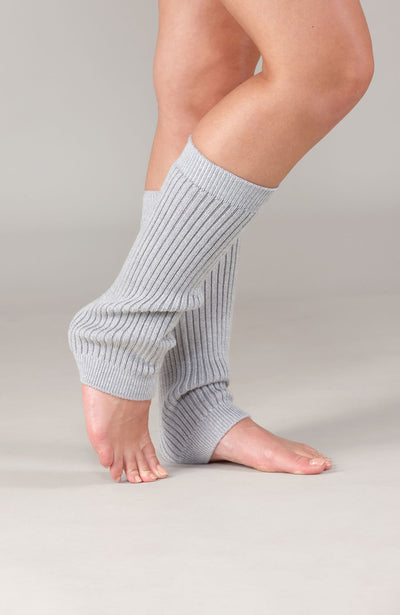 grey merino wool leg warmers