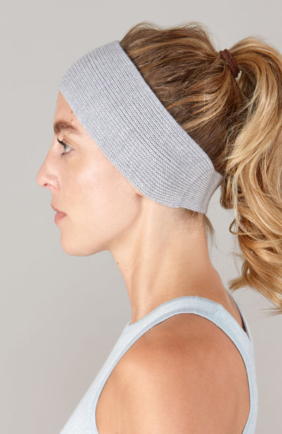 Geripptes Stirnband aus Merino Activewear