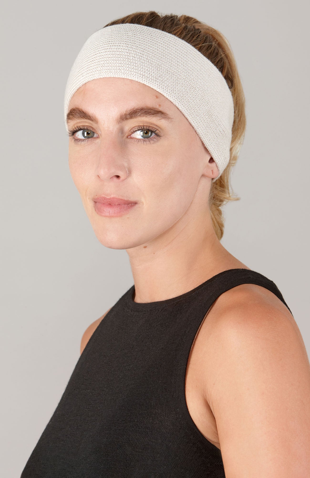 Geripptes Stirnband aus Merino Activewear