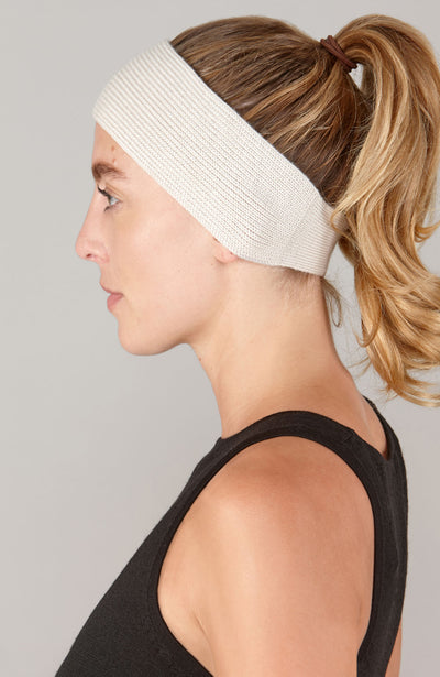 Geripptes Stirnband aus Merino Activewear