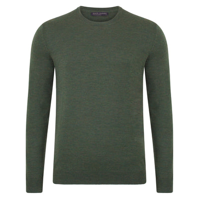 Mens Extra Fine Merino Wool Crew Neck Jumper