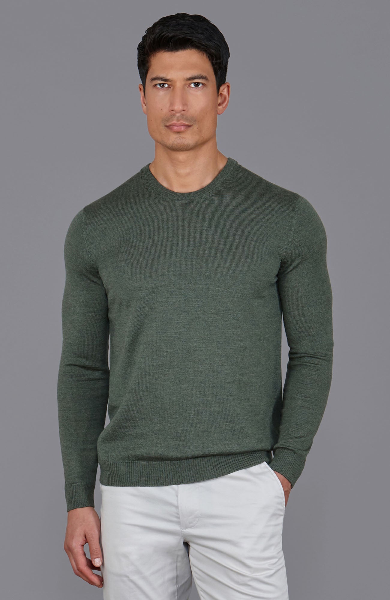 Merino wool crew neck jumper best sale